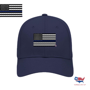 BLUELINE FLEX EMBLEM HAT VELCRO BACK