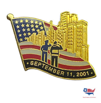 SEPT. 11TH 2001 FLAG PIN  LAPEL PIN