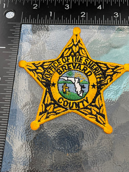 BREVARD COUNTY SHERIFF STAR FL PATCH GOLD