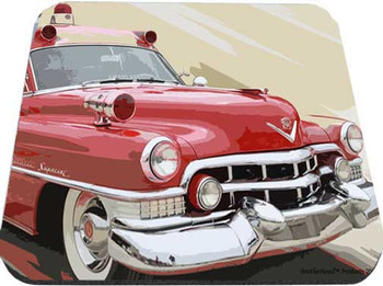 Old Cadillac Ambulance Mouse Pad