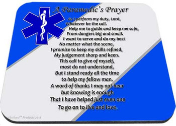 Paramedic's Prayer Star of Life Mouse Pad