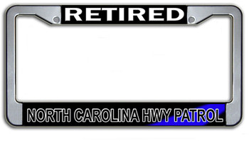 Retired North Carolina Highway Patrol  License Plate Frame