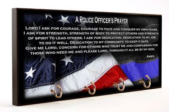 Police Officer's Prayer Key Hanger