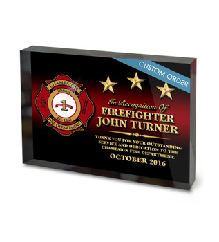 CUSTOM ACRYLIC BLOCK RECOGNITION AWARD (WPABGU) - PERSONALIZED