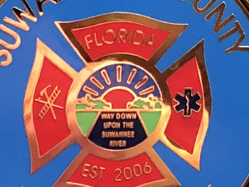 SUWANNEE CTY FL  FIRE & RESCUE  CHALLENGE COIN RARE   