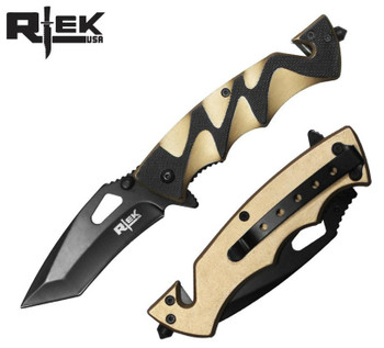 Black & Copper 4.5" ASSIST-OPEN RESCUE KNIFE