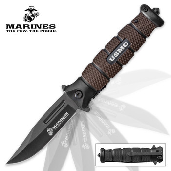 USMC Jarhead Assisted Opening Pocket Knife