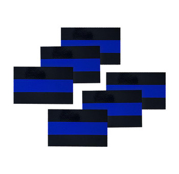Reflective Thin Blue Line License Plate Stickers Reflective Thin Blue Line License Plate Stickers