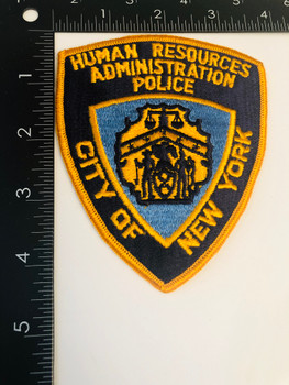 CITY OF NEW YORK POLICE HUMAN RESOURCES ADMINISTRATION PATCH