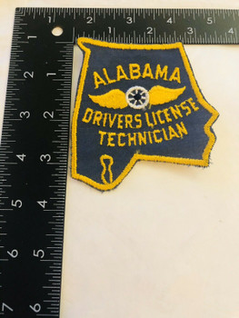 ALABAMA DRIVERS LICENSE TECHICIAN PATCH LAST ONE RARE