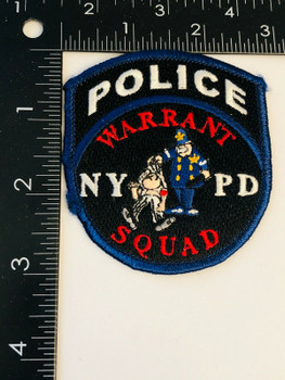 CITY OF NEW YORK POLICE WARRANT SQUAD PATCH