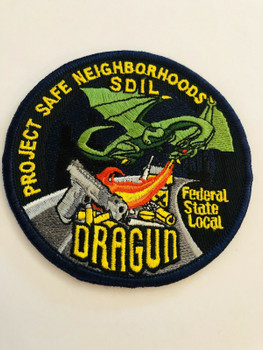 DRAGUN FEDERAL, STATE, LOCAL TASK FORCE PATCH VERY RARE LAST ONE2