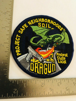DRAGUN FEDRAL, STATE, LOCAL TASK FORCE PATCH VERY RARE LAST ONE2 DRAGUN FEDRAL, STATE, LOCAL TASK FORCE PATCH VERY RARE LAST ONE2