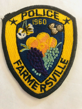 FARMERSVILLE POLICE CALIFORNIA PATCH FARMERSVILLE POLICE CALIFORNIA PATCH