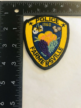 FARMERSVILLE POLICE CALIFORNIA PATCH FARMERSVILLE POLICE CALIFORNIA PATCH