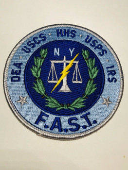 FED TASK FORCE NEW YORK FIVE AGENCIES PATCH VERY RARE FED TASK FORCE NEW YORK FIVE AGENCIES PATCH VERY RARE