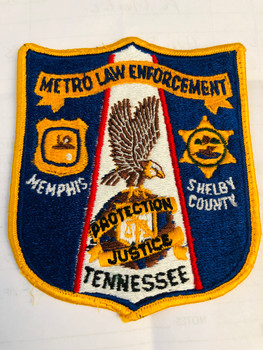 METRO LAW ENFORCEMENT TENNESSEE TASK FORCE PATCH RARE LAST ONE