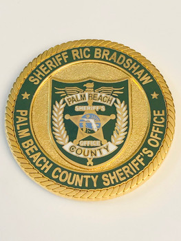 PALM BEACH SHERIFF FLORIDA RIC BRADSHAW COIN PALM BEACH SHERIFF FLORIDA RIC BRADSHAW COIN