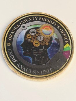 ORANGE CTY SHERIFF FLORIDA CRIME ANALYSIS COIN ORANGE CTY SHERIFF FLORIDA CRIME ANALYSIS COIN