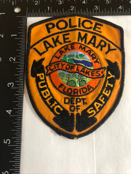 LAKE MARY FL POLICE PATCH OLD SCHOOL