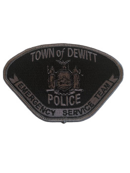 DEWITT NY POLICE EST PATCH DARK