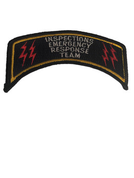 INSPECTIONS EMERGENCY RESPONSE TEAM PATCH INSPECTIONS EMERGENCY RESPONSE TEAM PATCH