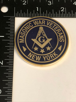 MASONIC WAR VETERANS NY COIN