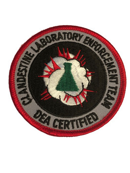 DEA CLANDESTINE LABORATORY ENFORCEMENT TEAM  CERTIFIED PATCH