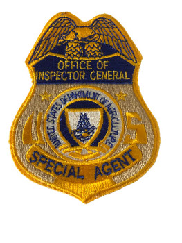 U.S. AGR. INSPECTOR GENERAL POLICE PATCH SM U.S. AGR. INSPECTOR GENERAL POLICE PATCH SM