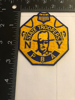 NY STATE TROOPERS PBA BADGE POLICE PATCH