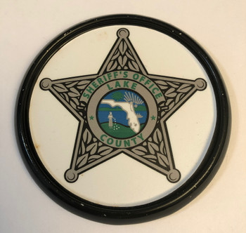 LAKE CTY SHERIFF FL COASTER PAPERWEIGHT LAKE CTY SHERIFF FL COASTER PAPERWEIGHT