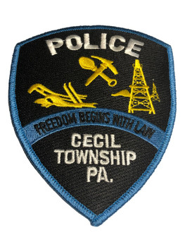 CECIL PA POLICE PATCH FREE SHIPPING! 