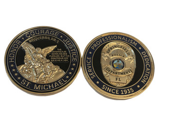 SPRINGFIELD FLORIDA POLICE COIN SPRINGFIELD FLORIDA POLICE COIN