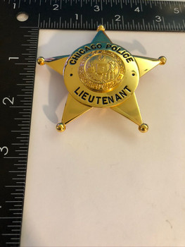 CHICAGO POLICE LIEUTENANT STAR BADGE CHICAGO POLICE LIEUTENANT STAR BADGE
