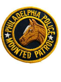 PHILADELPHIA POLICE MOUNTED PATROL UNIT PATCH RARE PHILADELPHIA POLICE MOUNTED PATROL UNIT PATCH RARE