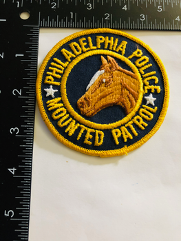 PHILADELPHIA POLICE MOUNTED PATROL UNIT PATCH RARE