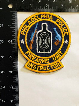 PHILADELPHIA POLICE FIREARMS UNIT INSTRUCTOR PATCH PHILADELPHIA POLICE FIREARMS UNIT INSTRUCTOR PATCH