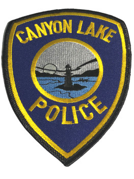 CANYON LAKE POLICE CA PATCH 