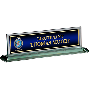 FBINAA GLASS NAME PLATE