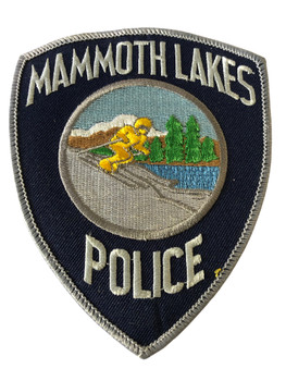 MAMMOTH  LAKES POLICE CA PATCH 