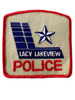 LACY LAKEVIEW TX POLICE PATCH 