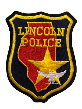 LINCOLN  POLICE  IL PATCH FREE SHIPPING