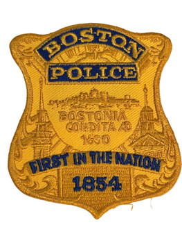 BOSTON POLICE MA BADGE #2 PATCH FREE SHIP! 