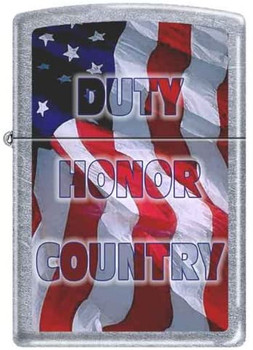 American Flag Duty Honor Country Patriotic Zippo Lighter FREE SHIPPING!