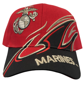 MARINE CORPS SEAL WITH GOLD EGGS ROYAL HAT