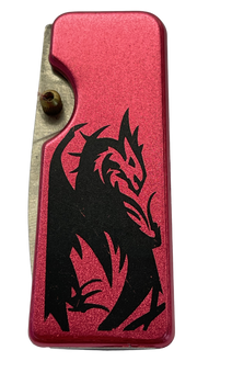 MONEY CLIP DRAGON KNIFE  RED