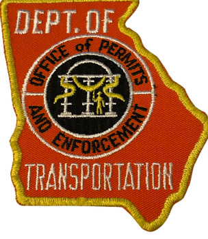 GEORGIA DEPT. TRANSPORTATION PERMITS ENFORCEMENT PATCH