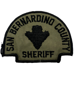 SAN BERNARDINO COUNTY SHERIFF CA GREEN PATCH