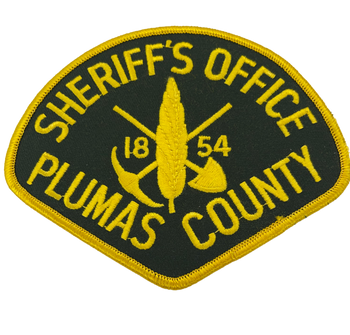 PLUMAS COUNTY SHERIFF CA PATCH