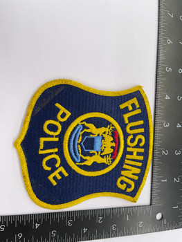 FLUSHING POLICE MI PATCH